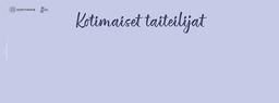 [105549] Telineopaste 90x32 cm Kotimaiset taiteilijat