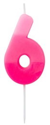 [202420] Number candle 6 pink