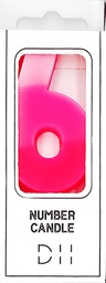 [202420] Number candle 6 pink