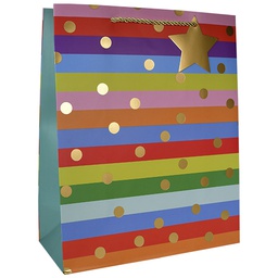 [6631093] Lahjakassi L/F värikkäät raidat