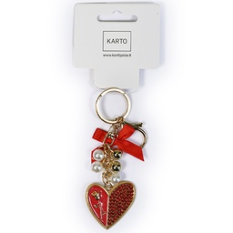 [3560919] Avaimenperä sydän ruusu punainen
