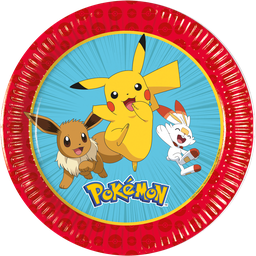 [98392] Lautanen 20cm Pokemon 8 kpl