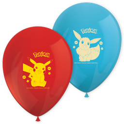 [98396] Latex balloons Pokemon 8 pcs