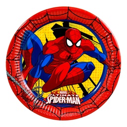 [59881] Lautanen 23cm Spiderman 8kpl P109 