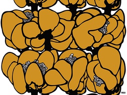 [318309] Juliste 60x80cm Vallila Makeba okra