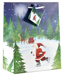 [6621137] Joulukassi M/D tonttu luistelee