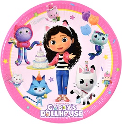 [59887] Lautanen 23cm Gabbys Dollhouse 8kpl